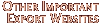 Other Important Export Websites